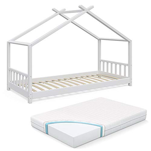 Vicco łóżko dziecięce, designerskie, 90 x 2000 cm, białe, drewniane, do...