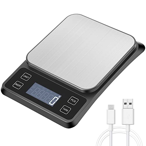 MOSUO Cyfrowa waga kuchenna z możliwością ładowania przez USB, waga...
