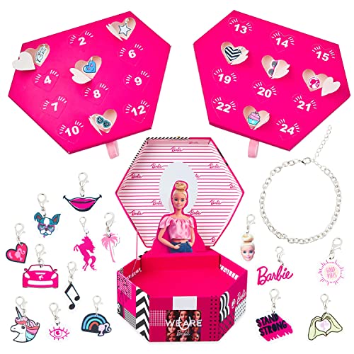 Barbie Kalendarz adwentowy 2022 pudełko na biżuterię, kalendarz adwentowy dla...