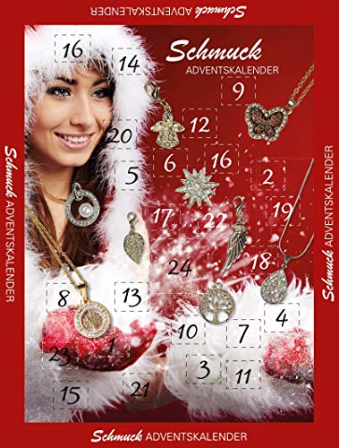My Home Kalendarz Adwentowy na Biżuterię, Wielokolorowy, 25 x 3 x 35 cm