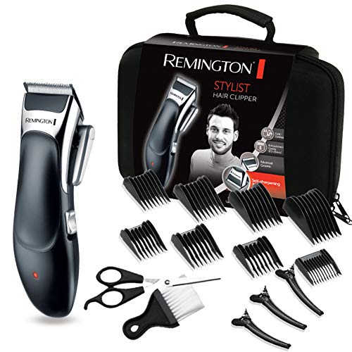 Remington maszynka do włosów + klipsy, peleryna, grzebień, nożyczki,...