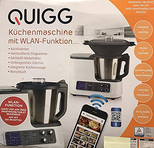 -Robot kuchenny Quigg -z funkcją -Wi-Fi wraz z ścierkami kuchennymi