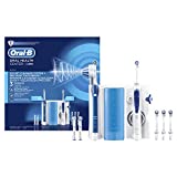 Elektryczna szczoteczka do zębów i irygator Oral-B PRO 2000 z technologią Braun Oxyjet, 4 główki szczoteczki Oxyjet i 3 główki wymienne, stacja do pielęgnacji jamy ustnej, jeden rozmiar