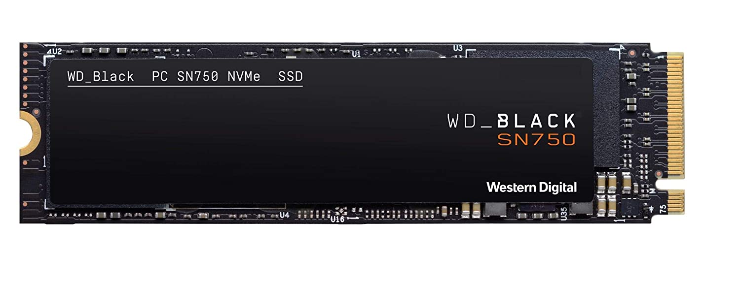 SSD czarny 500 GB SN750 M.2 PCIE Gen3