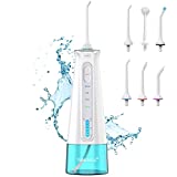 Bezprzewodowy irygator do jamy ustnej TUREWELL, wodoodporny 300 ml z 3 trybami USB Akumulatorowy wodny środek do czyszczenia zębów Bezprzewodowy do podróży / domu / biura