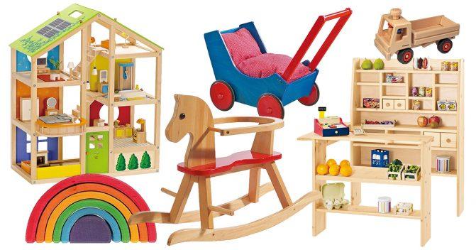 Drewniane zabawki dla dzieci