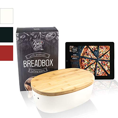 Bambusowe pudełko na chleb DOLCE MARE - ładne pudełko na chleb - niezwykle praktyczny garnek na chleb - niezwykły kosz na chleb wykonany z ...