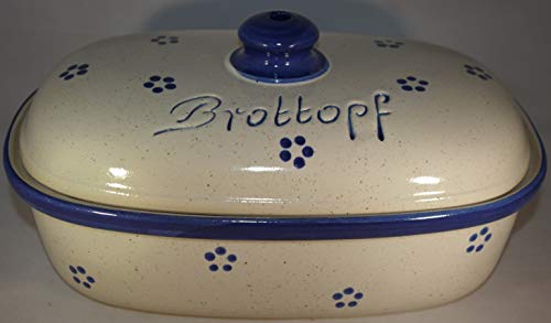 Brottopf Avena | Brotkasten | Brotbox | Brotdose | Brotbehälter | Steinzeug | LxBxH: 30x21x16 cm
