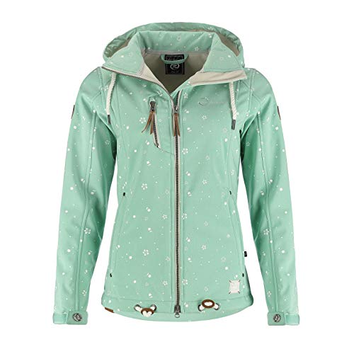 Dry Fashion Damen Softshell–Jacke Niebüll Farbe lindgrün, Größe 46