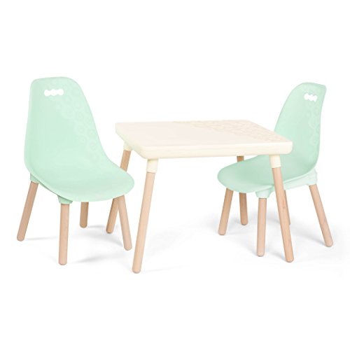 B. spaces by Battat Table & Chairs B. spaces – Kids Furniture Set – 1 Kindertisch & 2 Kinderstühle mit...