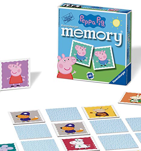 Ravensburger Peppa Pig Mini-Memory, für Kinder ab 3 Jahren, klassisches Bilder-Schnapp-Spiel für passende...