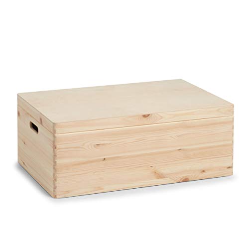 Pudełko uniwersalne Zeller 13154 z pokrywką, drewno iglaste, ok. 60 x 40 x 23 cm