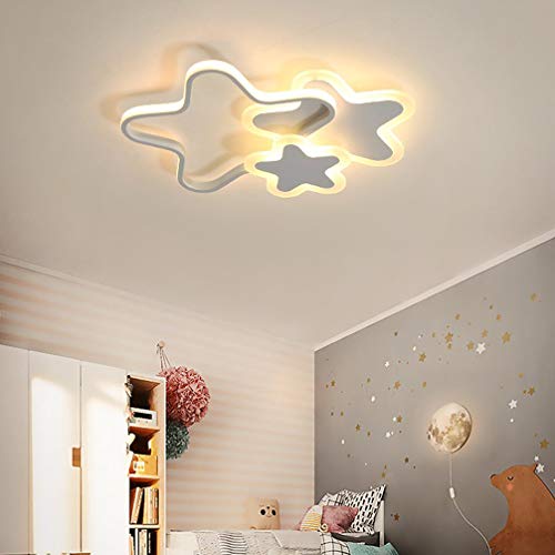 Lampa do pokoju dziecięcego Lampa sufitowa LED z możliwością przyciemniania dzieci dziewczyna chłopiec dekoracja sypialni lampa sufitowa, nowoczesna 3 ...