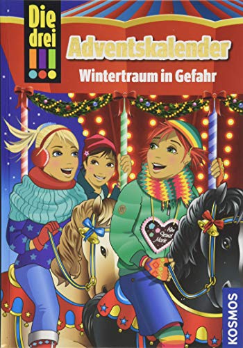 Die drei !!!, Wintertraum in Gefahr: Adventskalenderbuch mit Extra Geschenkpapier