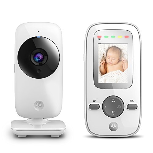 Motorola Baby MBP481 Video Babyphone, Baby-Überwachungskamera mit Zoom und 2,0 Zoll Farbdisplay, 300 Meter...