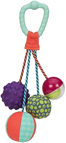 B. toys Baby Spielzeug 4 Bälle mit Beißring – Motorikspielzeug mit verschiedenen Bällen, Rassel, Formen...