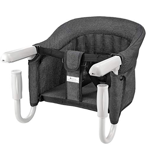 Tischsitz Faltbar Babysitz Baby Hochstuhl Sitzerhöhung für zu Hause und Unterwegs mit Transporttasche...
