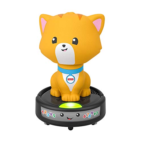 Fisher-Price GMX70 - Krabbel mir nach - Saugroboter-Katze, Spielzeug mit Musikeffekten für Babys ab 9 Monaten