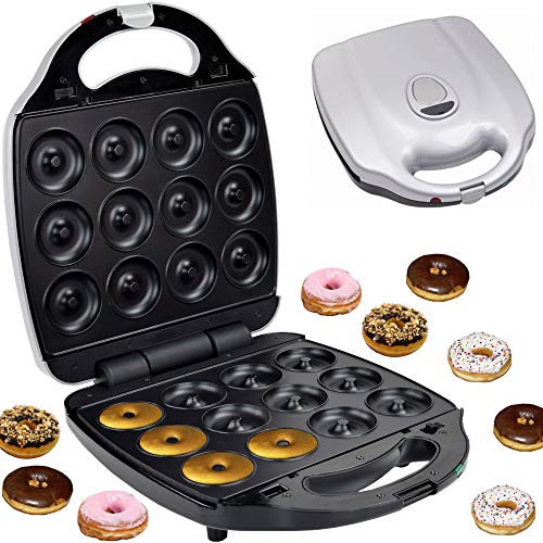 Syntrox Germany XXL Donut Maker Chef Maker ze zdejmowanymi płytami, które można myć w zmywarce