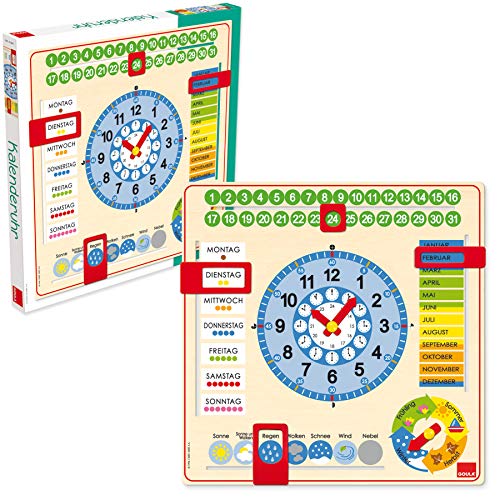 Montessori: Kalender-Uhr