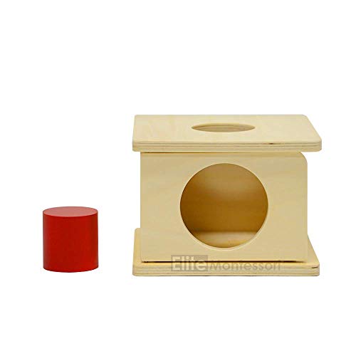 Montessori Imbucare Box with Red Cylinder