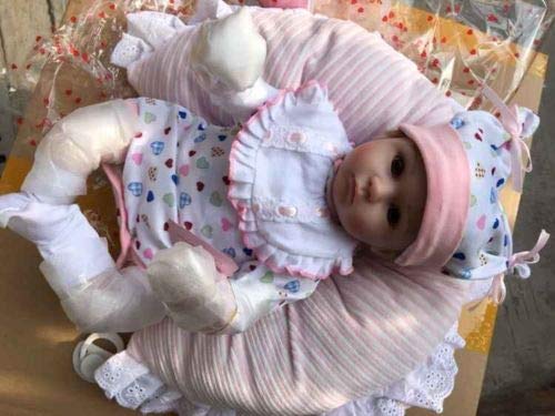 iCradle Lovely 17inch 43cm Miękkie silikonowe realistyczne lalki Niemowlęta Handmade Reborn Baby Girl ...
