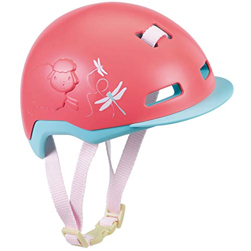 Baby Annabell 703359 Aktywny kask rowerowy dla lalki 43cm - Ochrona lalki - Łatwy dla małych rączek, ...