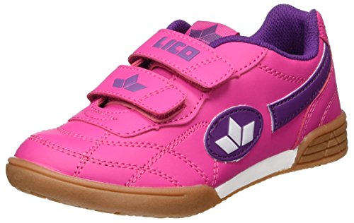 Lico Bernie V Mädchen Multisport Indoor Schuhe, Pink/ Lila/ Weiß, 33 EU