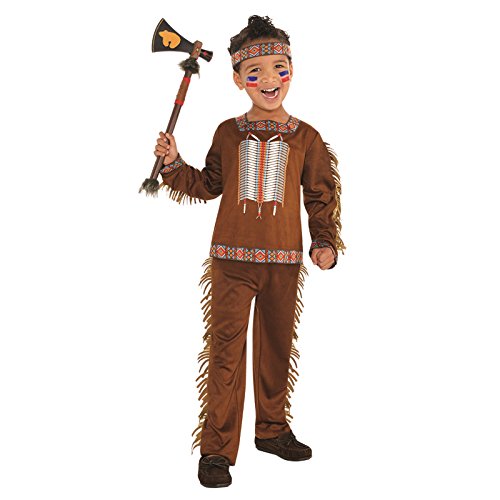 amscan 847699-55 Chłopięcy kostium Indian z opaską plemienną - wiek 4-6 lat - 1 szt.