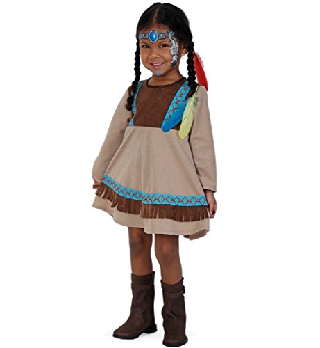 Kostium diabła dla dzieci Indian Little Feather Strój rdzennych Amerykanów Dzikiego Zachodu Gr 86, 98 (86)