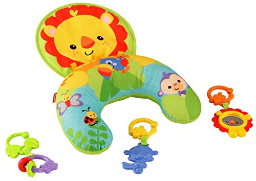Fisher-Price Spielkissen, Baby Spielzeug mit abnehmbaren Beißringen, Babyausstattung ab der Geburt